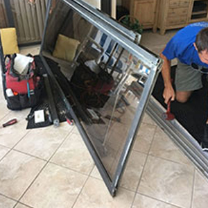 sliding glass door frame repair Oceanside
